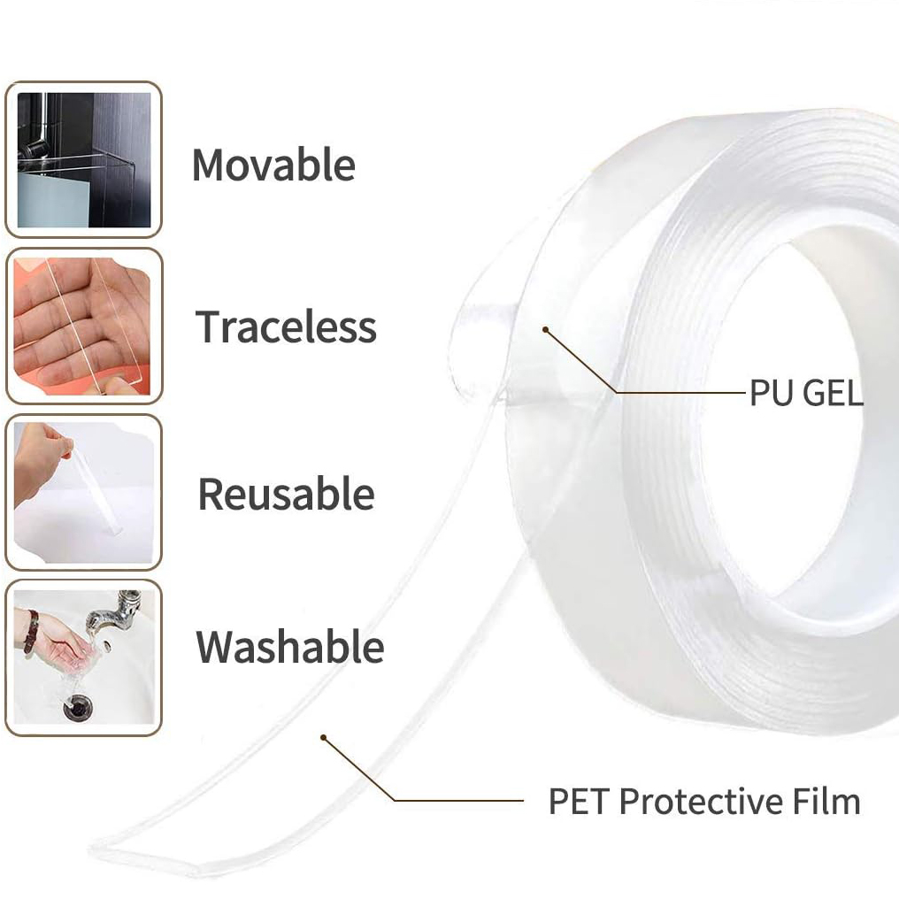 Bandă Nano Dublu-Adezivă Montaj